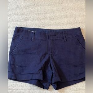Lilly Pulitzer 5" Callahan Jacquard Short True Navy Blue Size 6